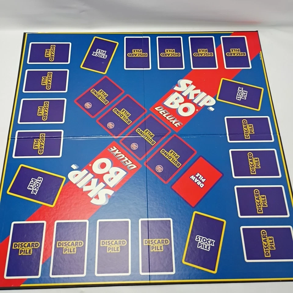 Skip-Bo Deluxe: The Ultimate Sequencing Board Game - Mattel 2001 Complete - Image 4 of 4