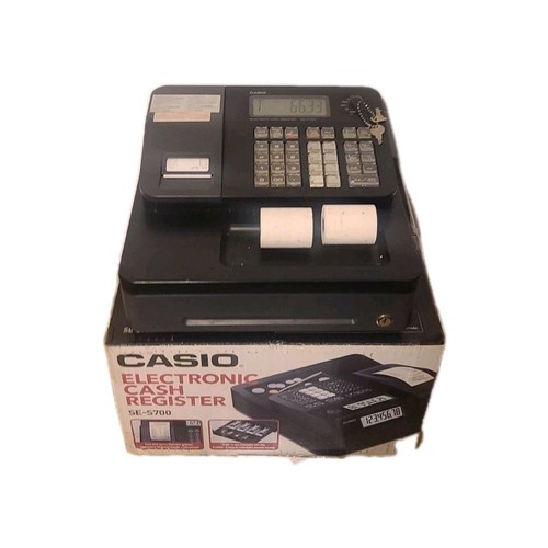 Casio SE-S700 kompakte elektronische Geschäftskasse schwarz GEPRÜFT & funktionsfähig - Bild 2 von 17