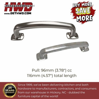 #ad Cabinet Pulls 96mm Brushed Nickel Transitional Drawer Pulls Kitchen $1.99