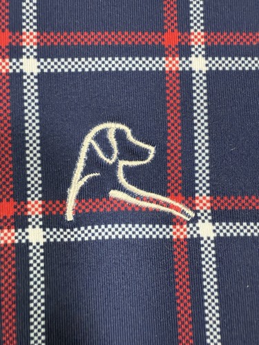 Rhoback Herren Q-Zip Pullover Performance Gr. XL kariert USA Flagge Golf Athleisure - Bild 6 von 11