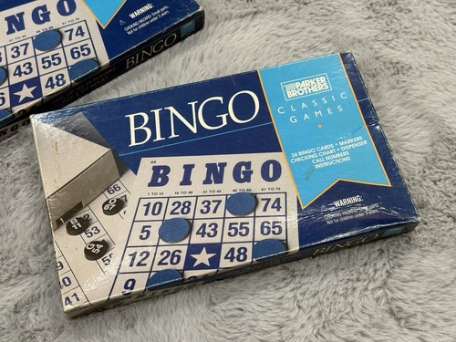 (TWO) Vintage Classic Parker Brothers 1993 BINGO Game Up to 24 Players - Picture 2 of 6