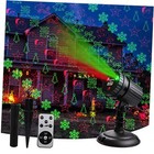 Laser Lights, Outdoor Laser Projector Lights, 8 Patterns 3 Color Christmas