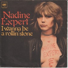 SOLO COPERTINA  NADINE EXPERT  I wanna be a rollin' stone     45 giri