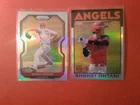 Shohei Ohtani 2021 Panini Prizm #183 & 2021 Topps Chrome #9