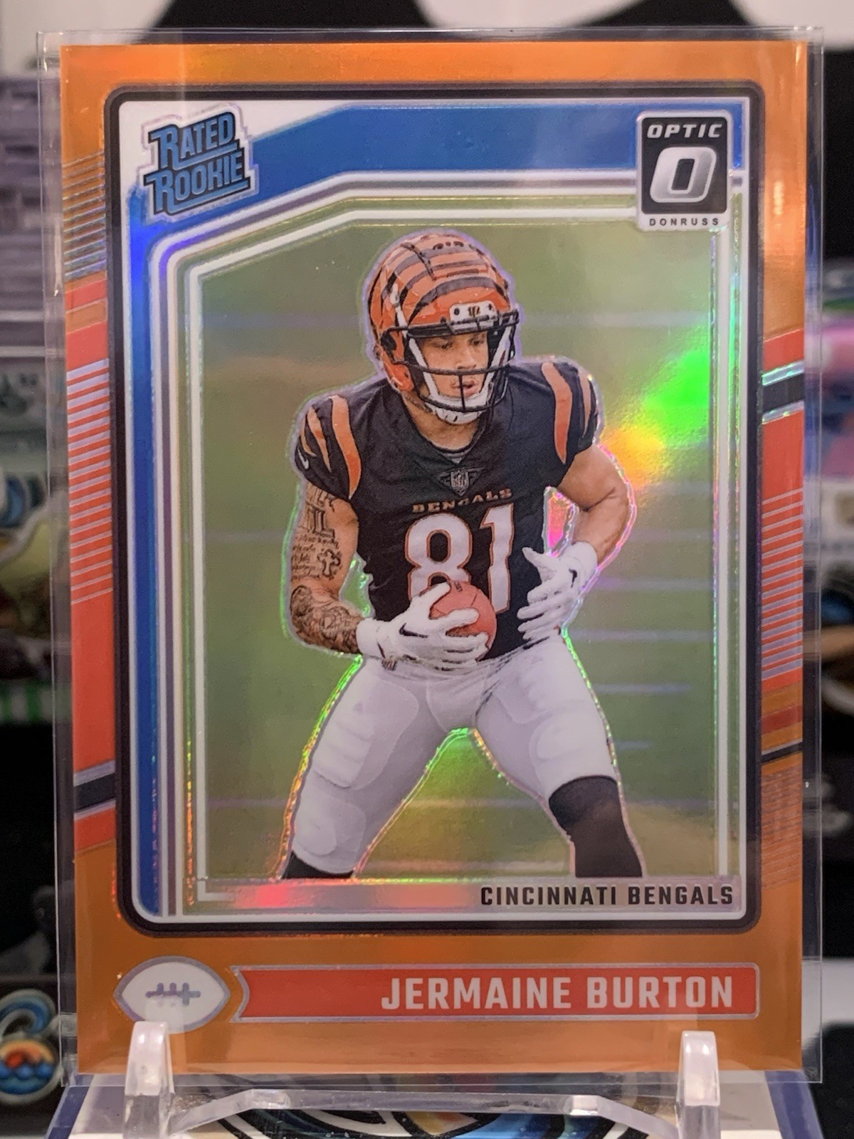 2024 Donruss Optic Orange #251 Jermaine Burton /249 RATED ROOKIE TZ