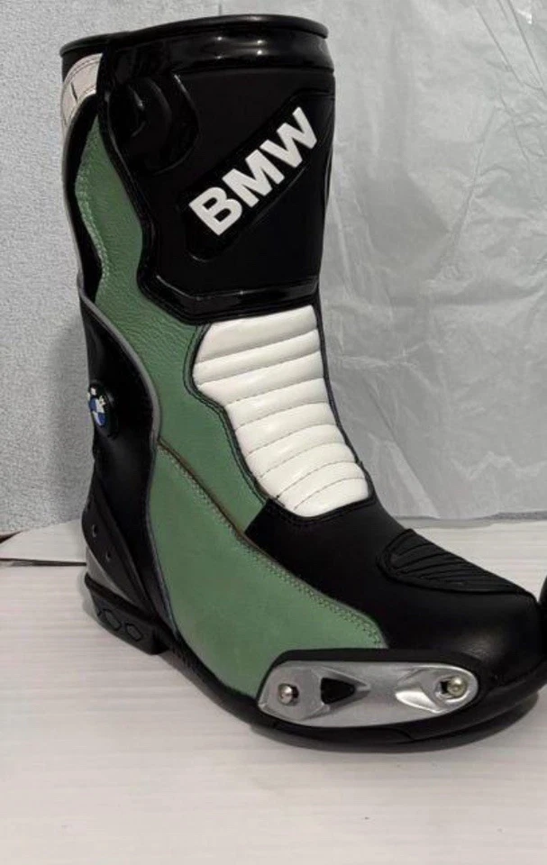 BMW Leather Motor cycle Raching boots Premium motorbike Riding shoes. - Image 3 of 4