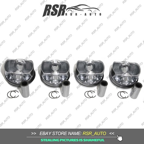 4x MAHLE Pistons&Rings 10:1 Φ84+0.5mm For BMW 428i 328i X3 F30 F10 N20B20A 2.0T - Picture 3 of 5