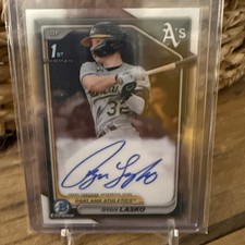 Ryan Lasko 2024 Bowman Baseball #CPA-RLAS 1st Bowman Base Auto - Athletics 