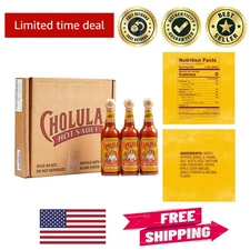 Authentic Mexican Hot Sauce - Set of Three 12 Fl Oz Bottles with Unique Flavors