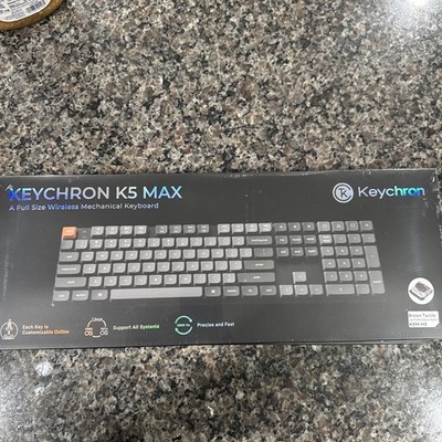 KEYCHRON K5 MAX Wireless RGB Mechanical Keyboard/BROWN TACTILE SWITCH