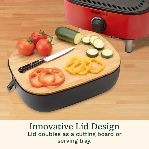 Cuisinart Venture™ Portable Gas Grill, Small Camping Grill with Cutting Board... - Picture 3 of 7