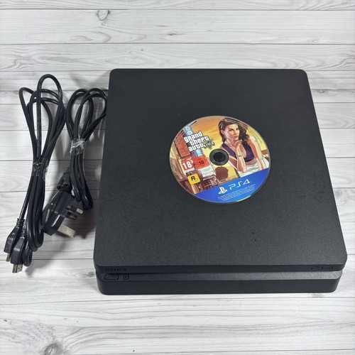 Sony PS4 Slim 1TB Konsole Stromkabel, HDMI Kabel & Disc nur GTA5