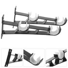  4 Stück Gardinenstangenhaken, Gardinenstangenhalterungen,