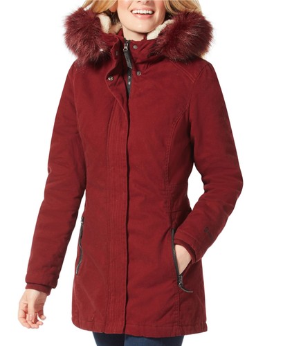 Free Country Damen Parka Mantel mit angenähter Kunstfellkapuze Größe XL - Bild 1 von 3