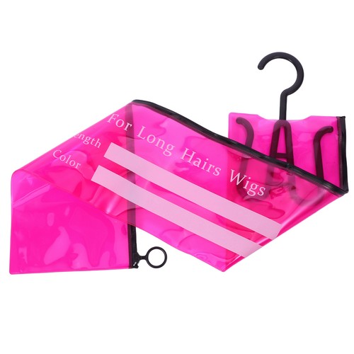  3 PCS Wig Storage Bags with Hanger Hanging Hair Extension Holder for Styling - Imagen 3 de 17