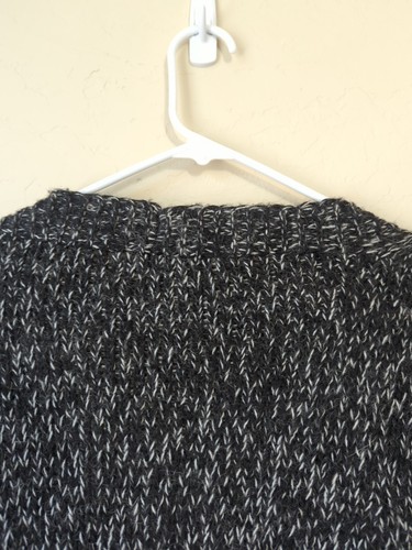 Berretti Chunky Knit Cardigan Wool Mohair Blend Sz L Italy Tie Long Sleeve Gray - Picture 8 of 12