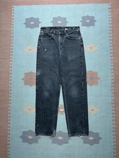 Vintage 90s Levi  s 550 jeans relaxed faded black distressed skater USA 30x31
