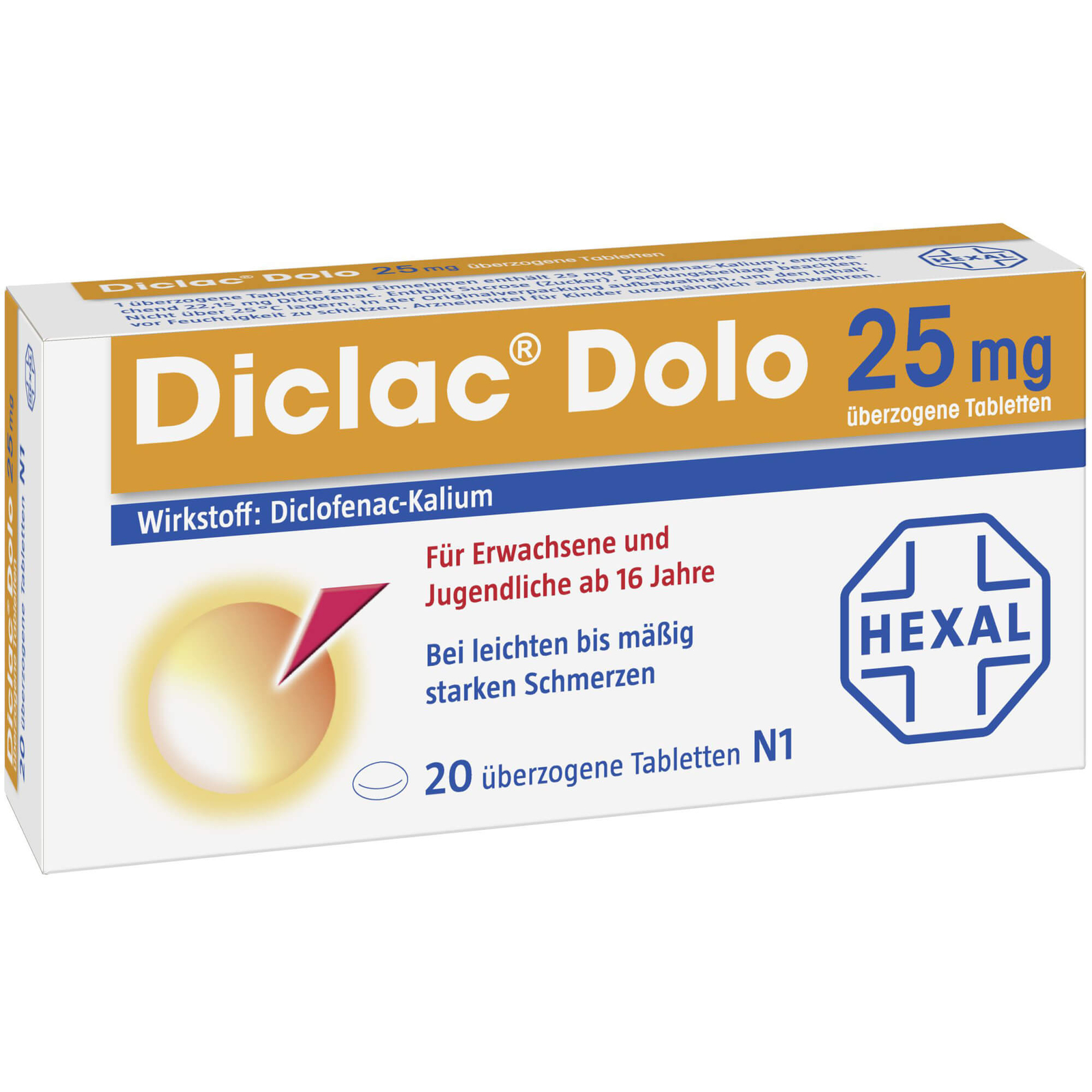 Diclac Dolo 25 mg, 20 St. Tabletten 1235521 eBay
