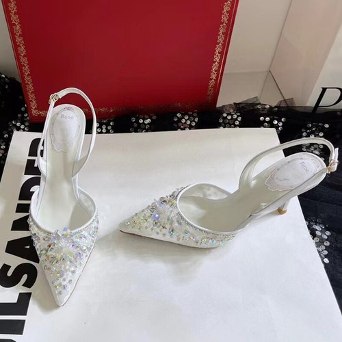 Scarpe donna gioiello pizzo fiori tacco - Foto 28 di 29