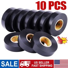 Electrical Tape Wiring Harness wire (10-Pack, Black, 3/4" W x 20ft L) auto truck