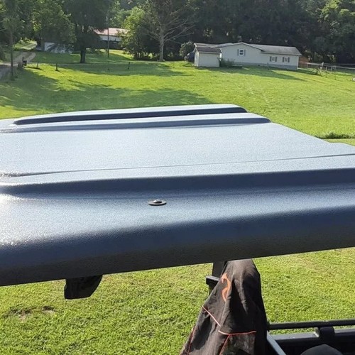 Polyethylene Hard Top Roof Fit Yamaha Rhino 450 660 700 UTV Black Plastic - Picture 8 of 13
