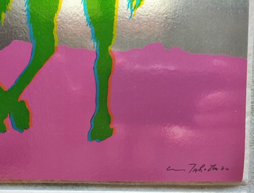 3 serigrafie su cartoncino a specchio pop art numerate firmate Gino Marotta - Foto 3 di 10