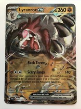 Pokémon TCG Paldea Evolved Lycanroc ex Double Rare 117/193 NM