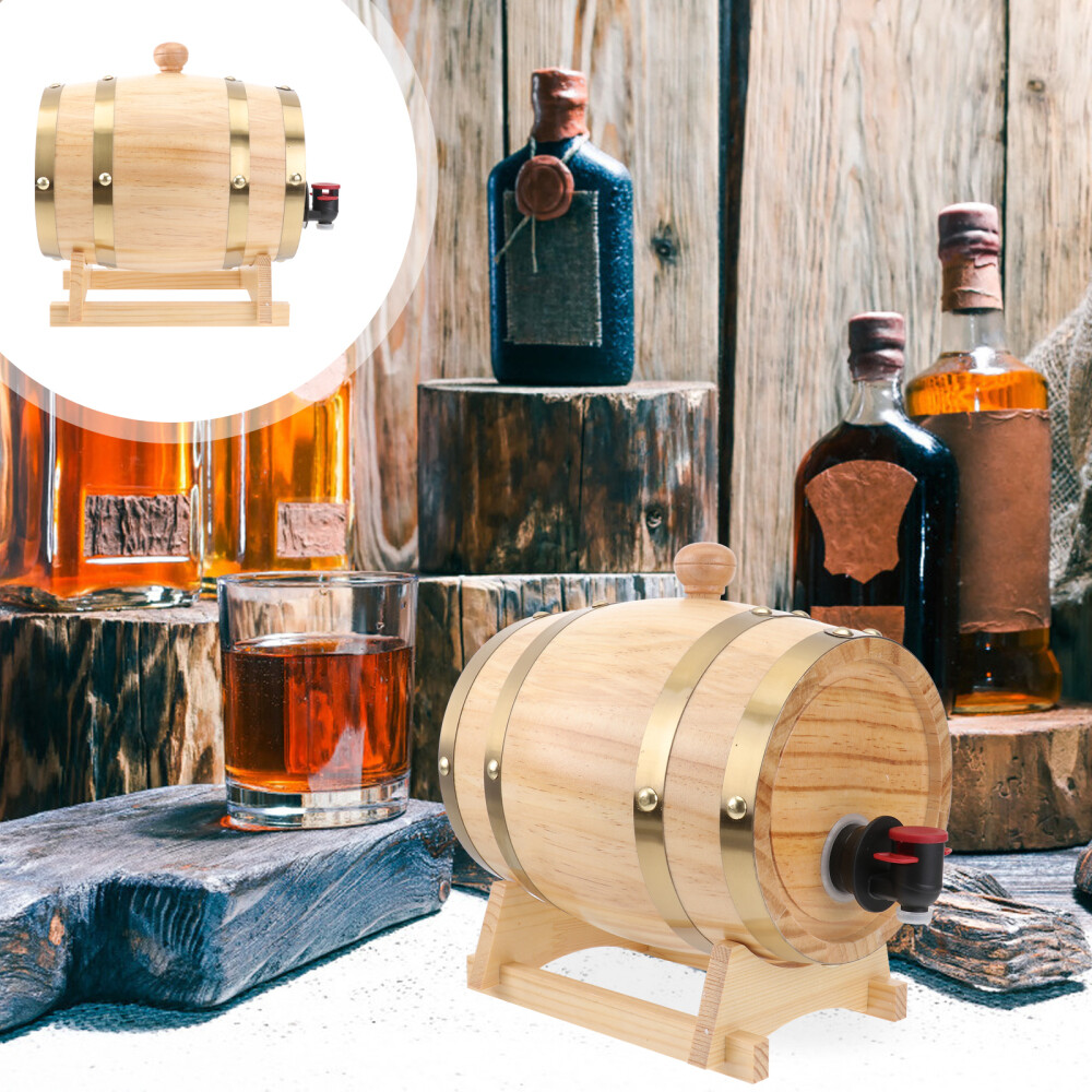 Barrica de Vino Pequeña Barricas De Madera Estante Hacer Accesorios
