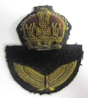 WW2 RAF Officer Cap Badge WWII Hat private purchase Kings Crown Royal ...
