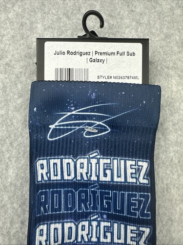 Julio Rodriguez #44 Strideline Galaxy Premium Crew Socks (M/L) M:8-12 W:9.5-13.5 - Picture 7 of 8