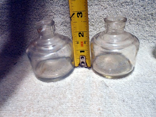 Lot of 7 Antique Glass Ink Bottles Waterman's Higgins Owen Baab & More - Picture 2 of 7