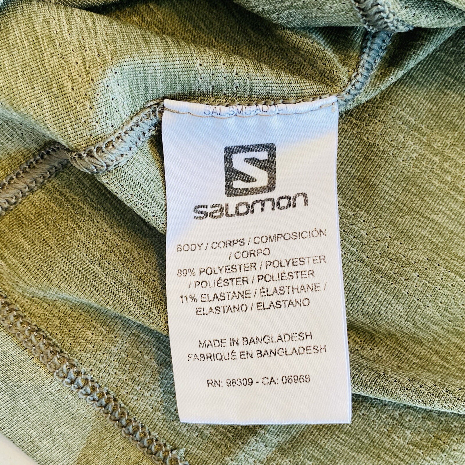 SALOMON camicia donna taglia media verde atletica manica corta così morbida OTTIMA