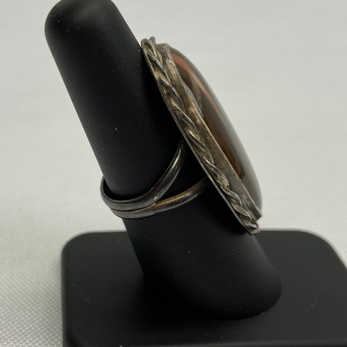 Vintage American Southwest Womens Ring Sterling Silver Jasper Size 7 - Picture 3 of 12