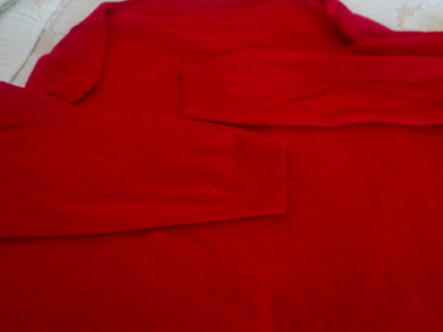 Hart Schaffner Marx 100% Extra Fine Merino Wool V-Neck Sweater Red Men's SZ L - Picture 5 of 8