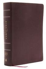 KJV The King James Study Holy Bible Bonded Leather Burgundy Red Letter - (2017)