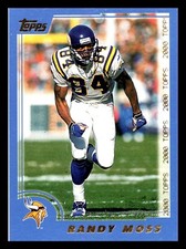 2000 Topps #60 Randy Moss Minnesota Vikings Football Card HOF
