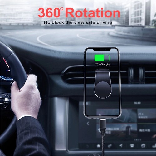 Universal Car Phone Holder Clip Air Vent 360° Magnetic Bracket Mobile Phone GPS - Picture 8 of 12