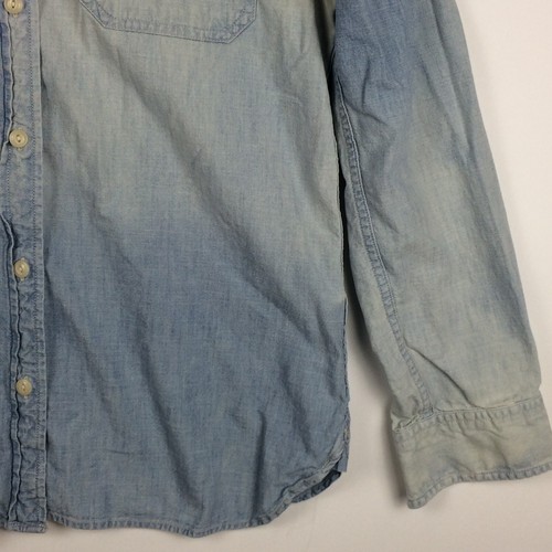 Denim Supply Ralph Lauren Shirt Bandana Back Chambray Blue Denim Womens Medium - Picture 4 of 14
