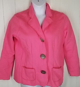 women's button front sweatshirt jacket