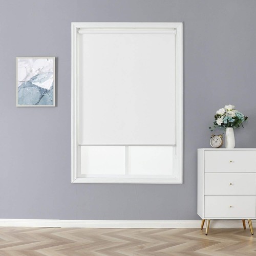 ChrisDowa 100% Blackout Roller Shade, Window Blind with Thermal Insulated, UV - Picture 6 of 9