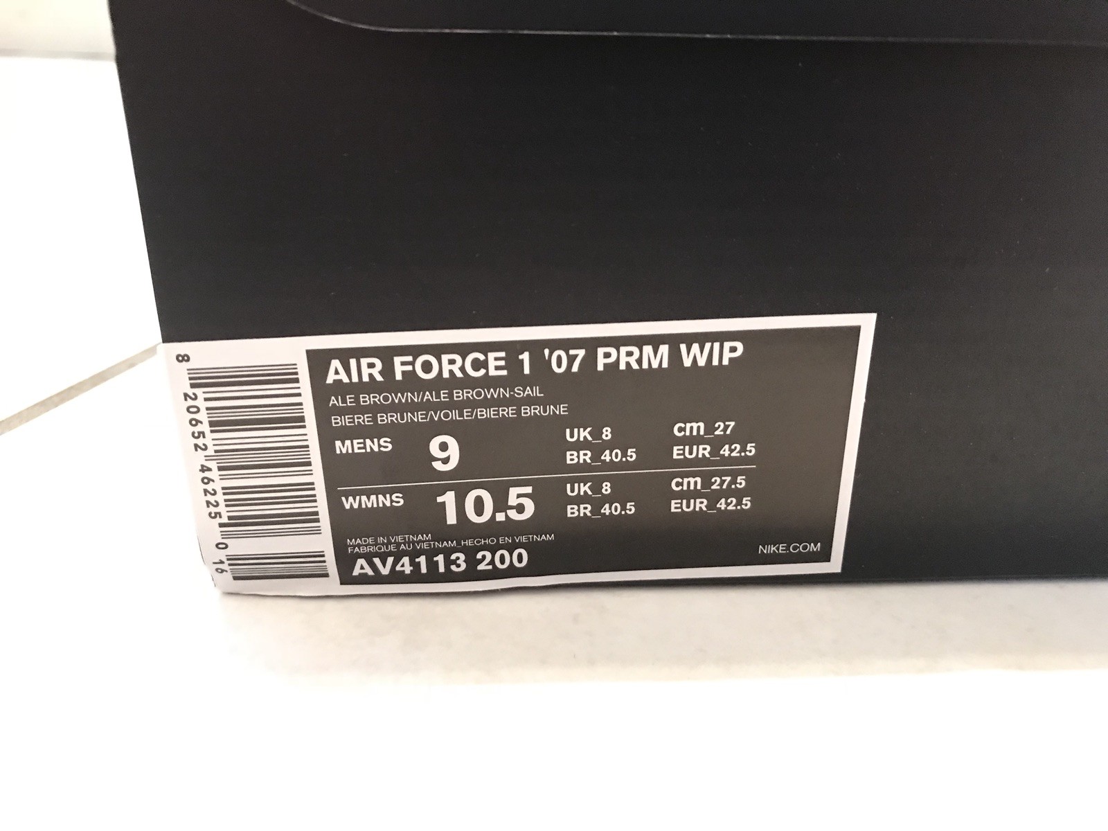 Nike Nike Nike x Carhartt Wip, Air Force 1, Low Ale Brown, Black, Sail, Brand New 2527cd Nike Nike Nike x Carhartt Wip, Air Force 1, Low Ale Brown, Black, Sail, Brand New 2527cd