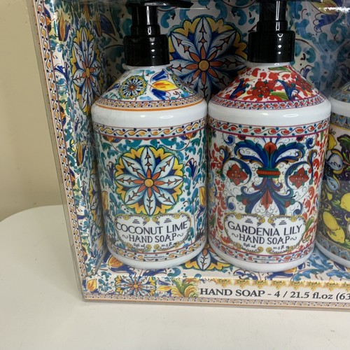 Sicilian Deruta Hand Soap Collection - 4 Pack - Variety Scents - 21.5 FL - Picture 4 of 13