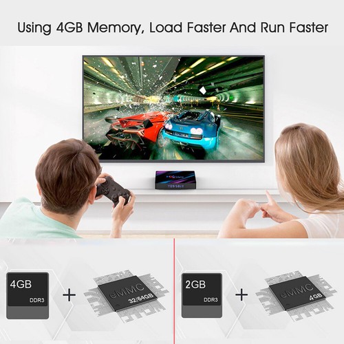 Smart TV Box H96 MAX ,Android 9.0 TV Box USB 3.0 2.4G 4K HD 5G/64 Bit Media Play - Picture 5 of 21