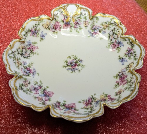 Vintage Haviland & Co. Limoges France Scalloped Serving Bon Bon Dish, Ø6.3" - Picture 2 of 9