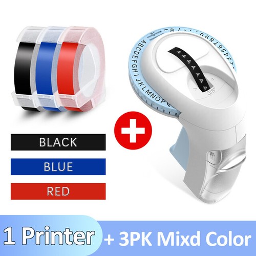 Dymo Omega Prägegerät Embossing Label Maker or 3D Embossing Etikettenband 9mm - Bild 15 von 51