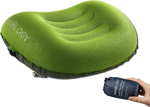 Ultralight Inflatable Camping Travel Pillow - Compact, Comfortable, Ergonomic - Picture 9 of 12