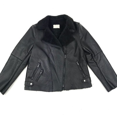 zara girls leather jacket