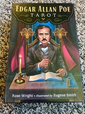 Edgar Allan Poe Tarot by Rose Wright 78 Card Deck 288 Full Color Guidebook