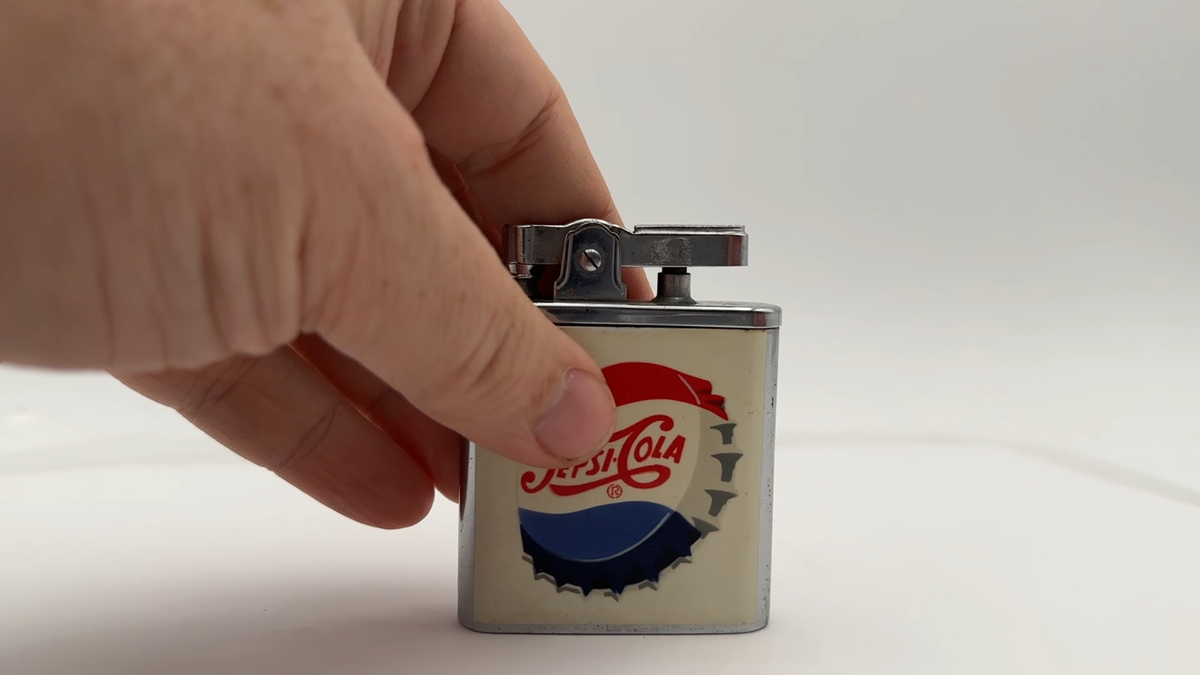 Vintage Drink Pepsi Cola Bottle Cap Musical Cigarette Lighter Sankyo Japan Vintage Drink Pepsi Cola Bottle Cap Musical Cigarette Lighter Sankyo Japan
