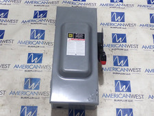Square D H363N 3 Pole 100 Amp 600 Volt Fusible NEMA 1 Indoor Disconnect Tested
